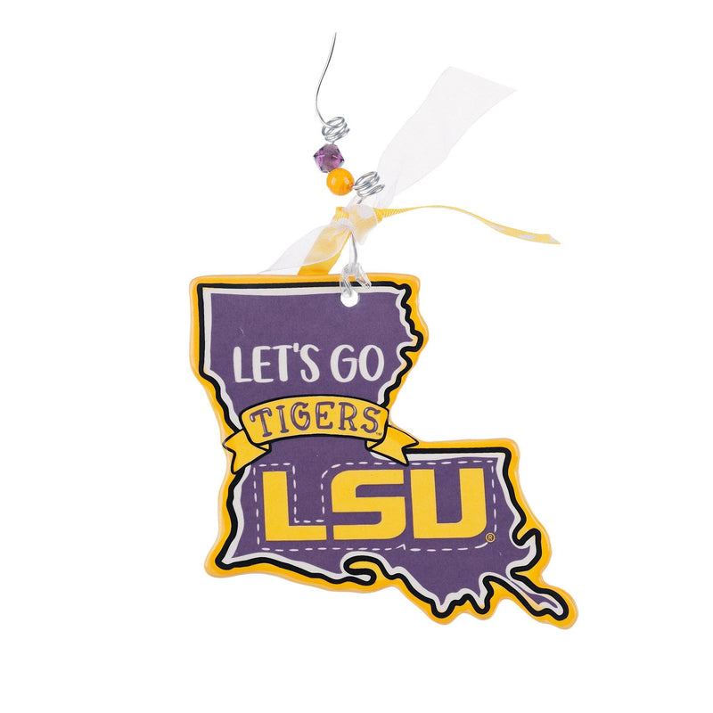 Let's Go LSU Flat Ornament - GLORY HAUS 