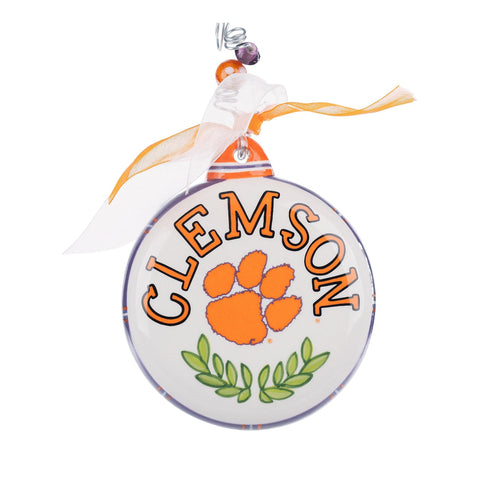 Clemson Puff Ornament - GLORY HAUS 