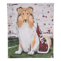 Texas A & M Reveille Canvas Small