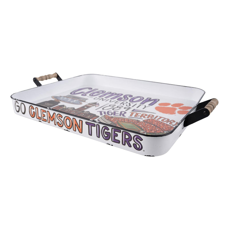 Clemson Icon Enamel Tray - GLORY HAUS 