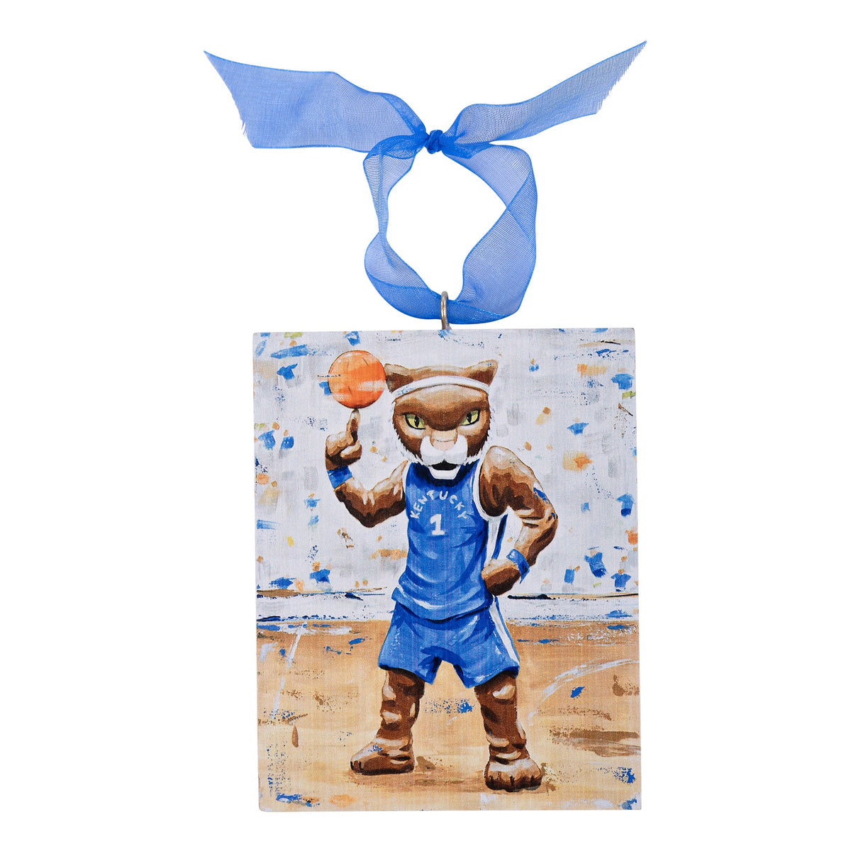 Kentucky Wild Cat Block Ornament