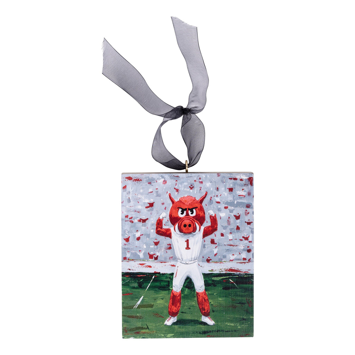 Arkansas Big Red Block Ornament