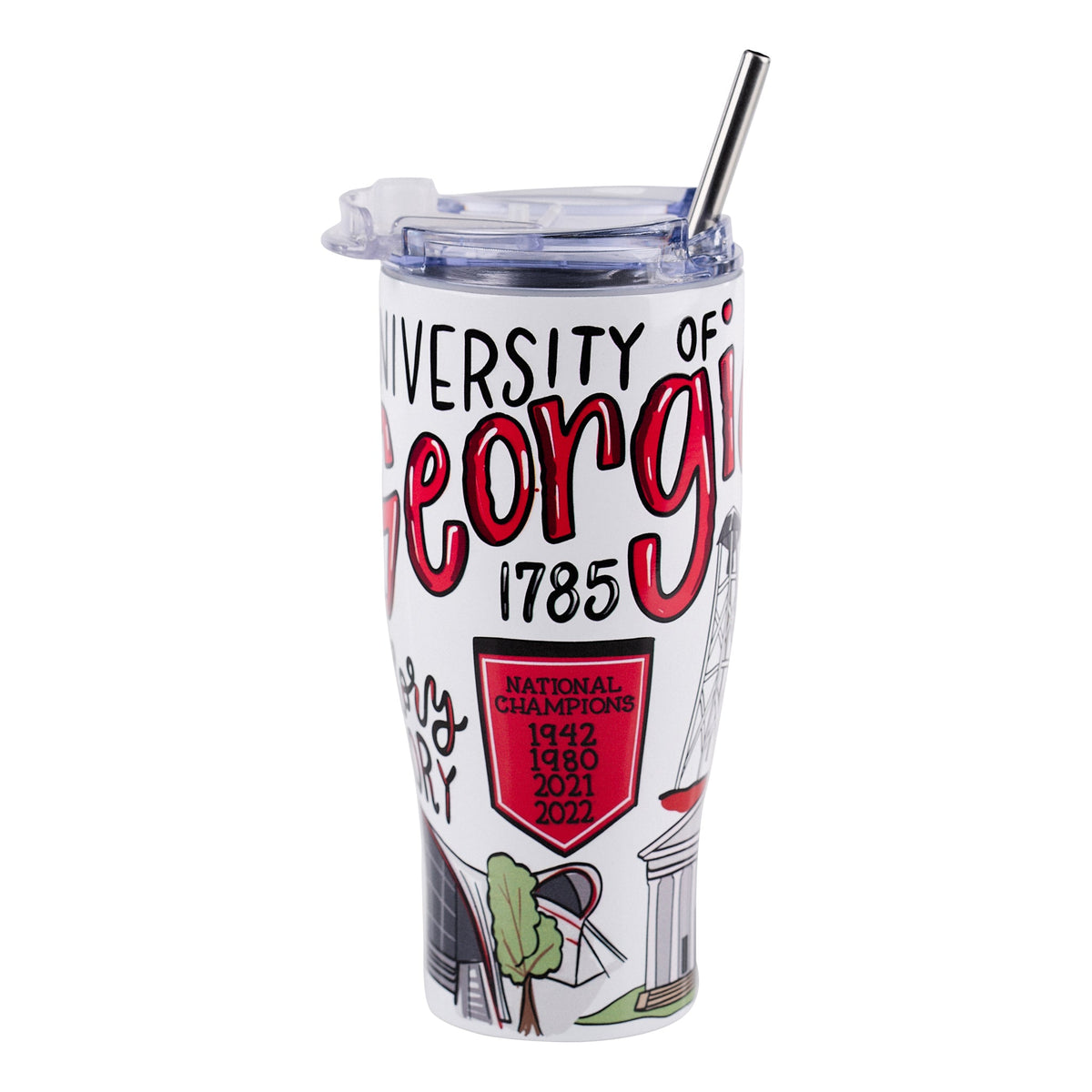 Alumni Hall Bulldogs, Georgia Yeti Stainless Steel 30oz Tumbler, Alumni  Hall