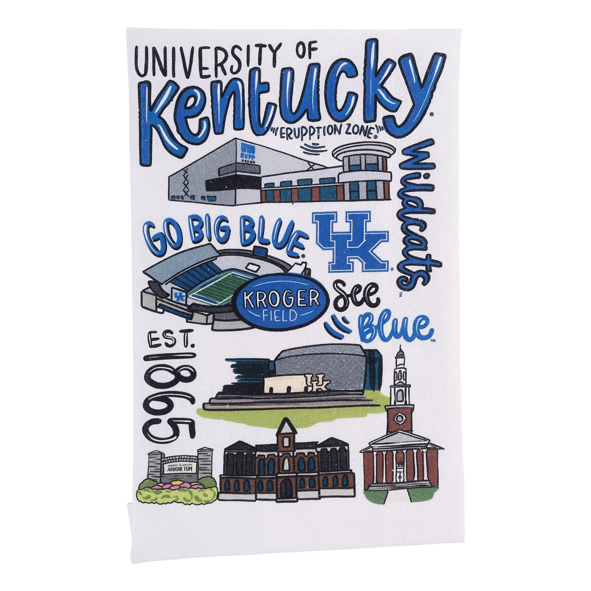 Kentucky Icon Tea Towel - GLORY HAUS 