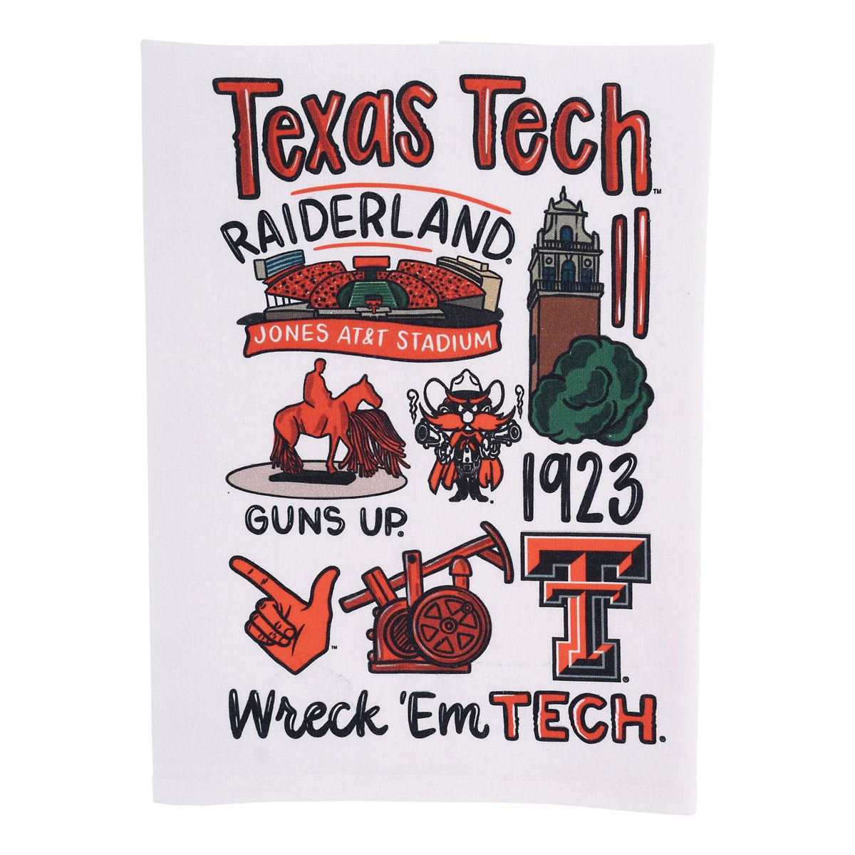 Texas Tech Icon Tea Towel - GLORY HAUS 