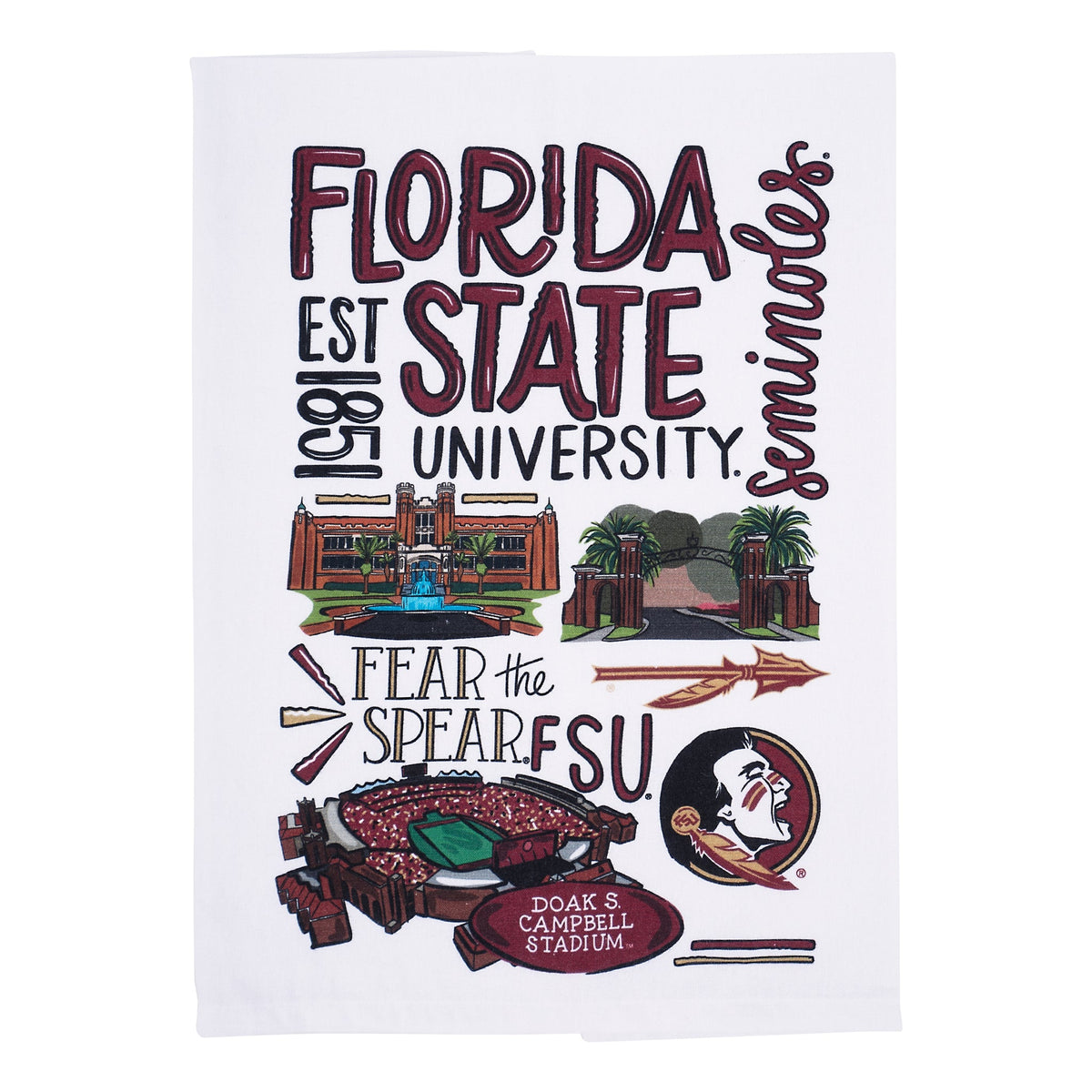 Florida State Icon Tea Towel