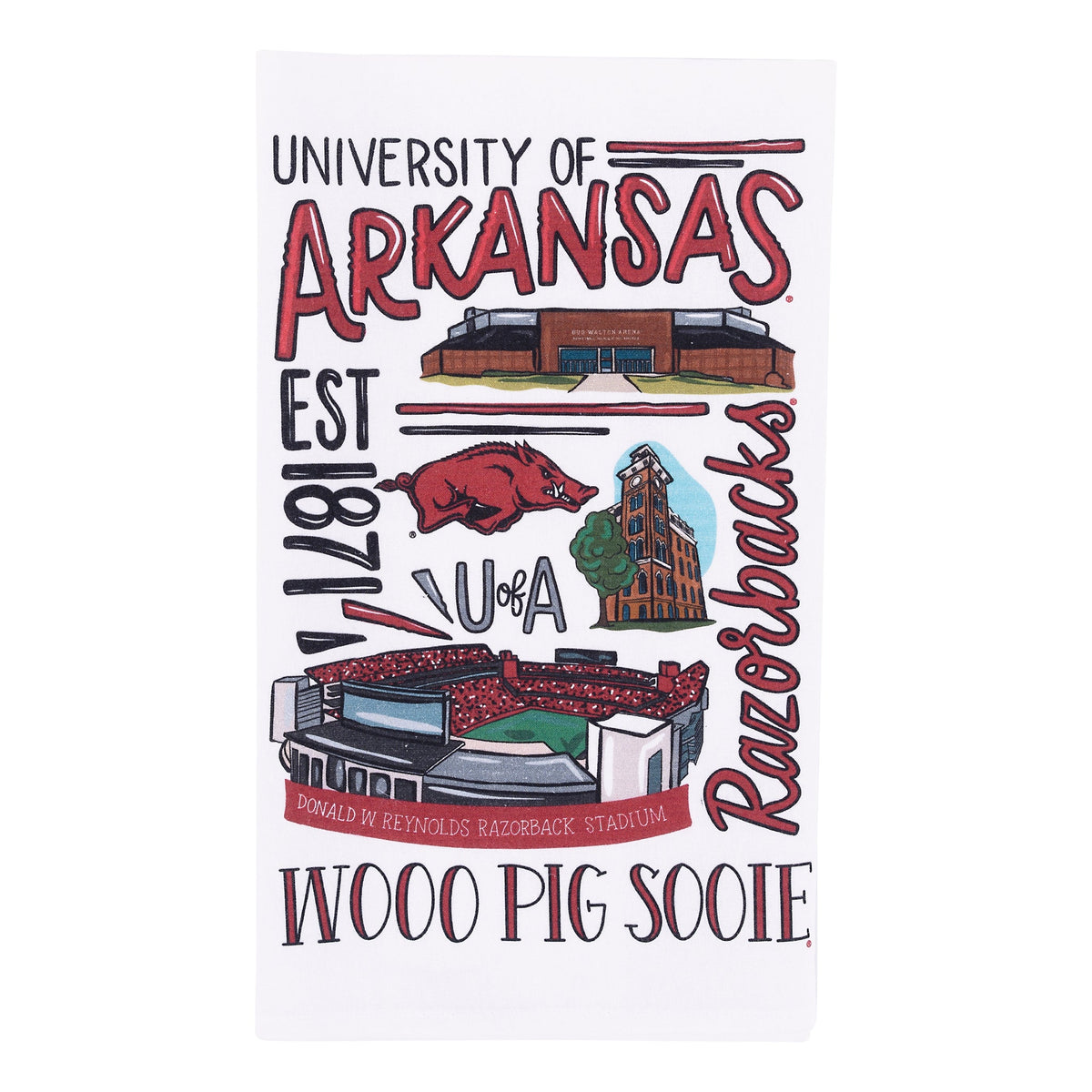 Arkansas Icon Tea Towel