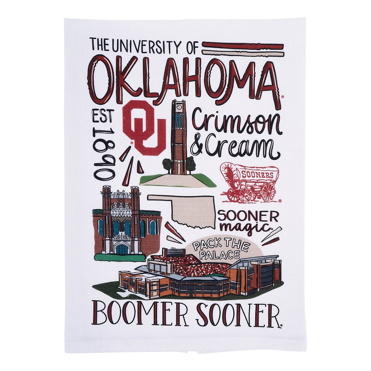 Oklahoma Icon Tea Towel