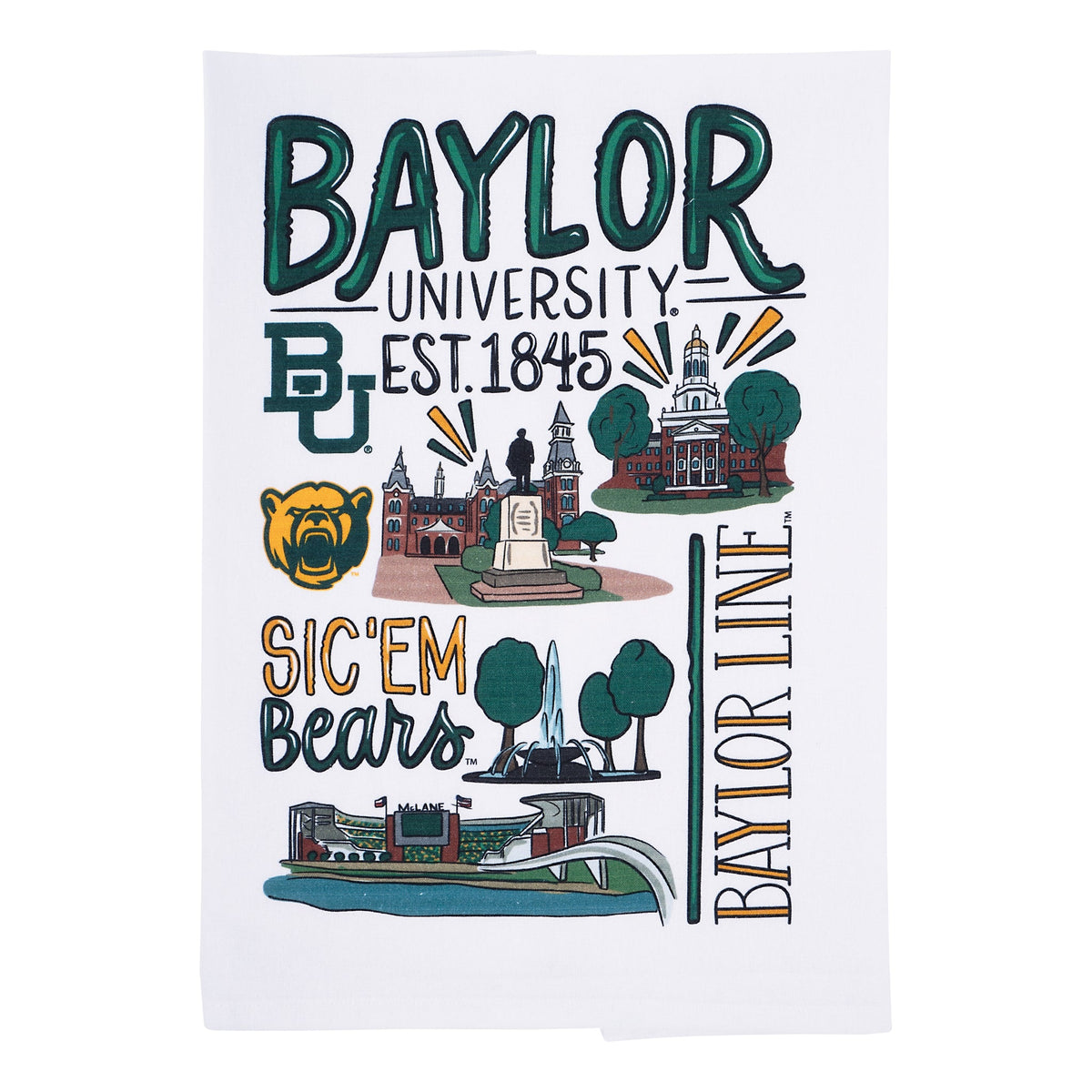 Baylor Icon Tea Towel