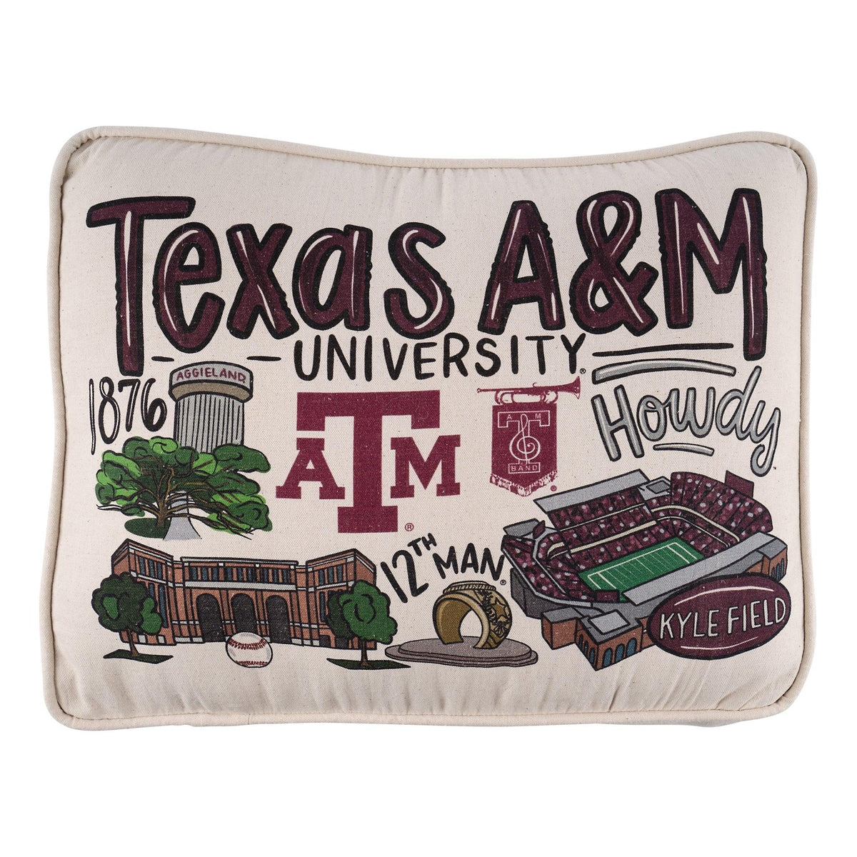 Texas A&M Icon Pillow - GLORY HAUS 