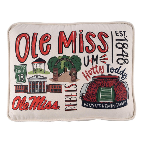 Ole Miss Icon Pillow - GLORY HAUS 