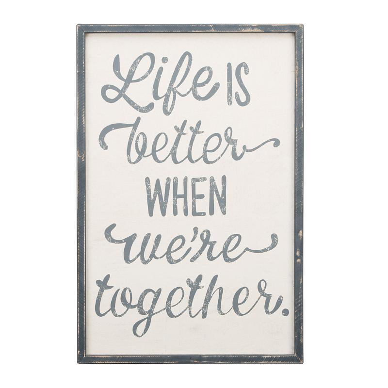 Life is Better Framed Board - GLORY HAUS 