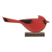 I Thank My God Red Bird Wooden Stand - GLORY HAUS 