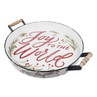 Joy to the World Enamel Tray - GLORY HAUS 