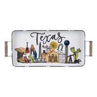 State of Texas Landmark Enamel Tray - GLORY HAUS 