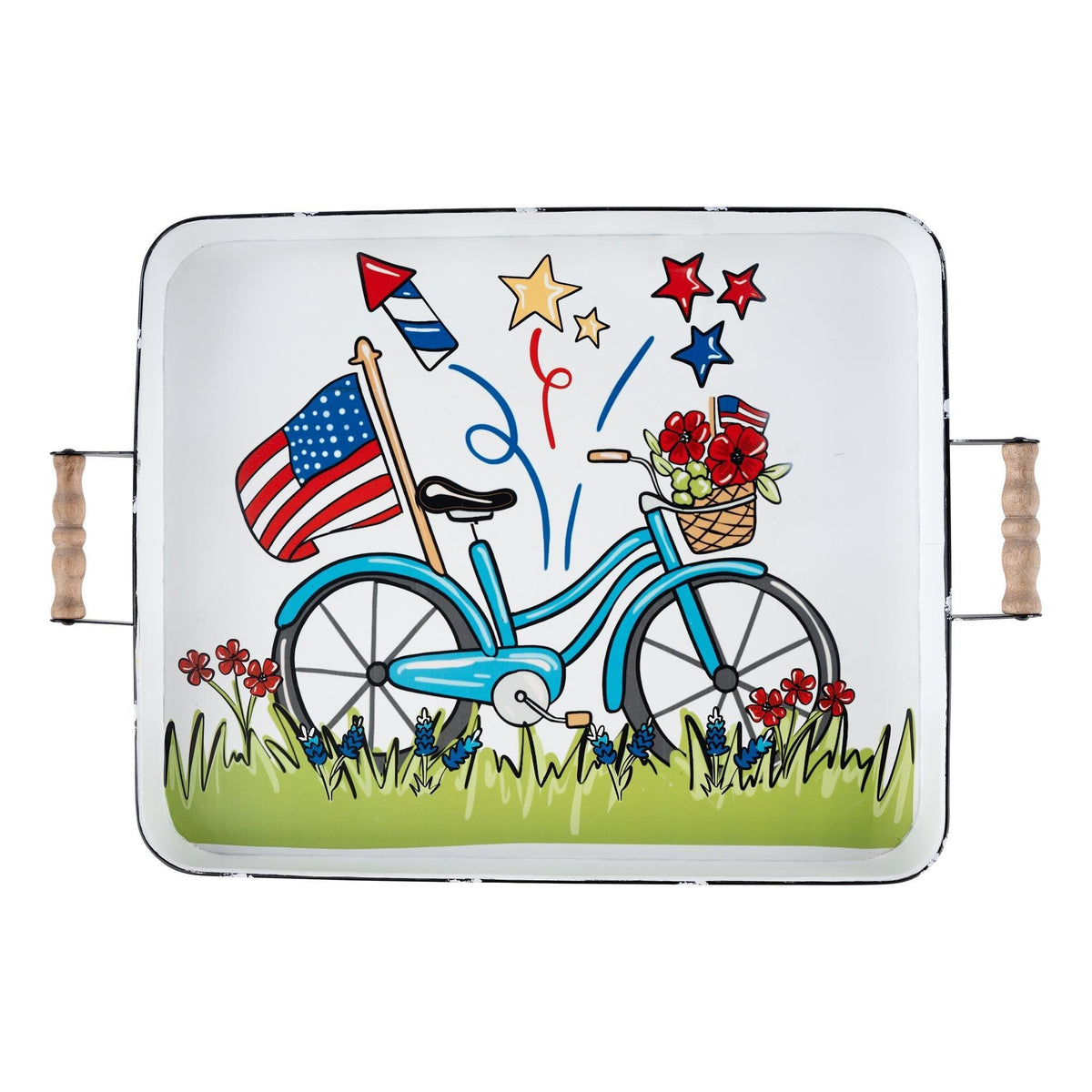 Let Freedom Ring Enamel Tray - GLORY HAUS 