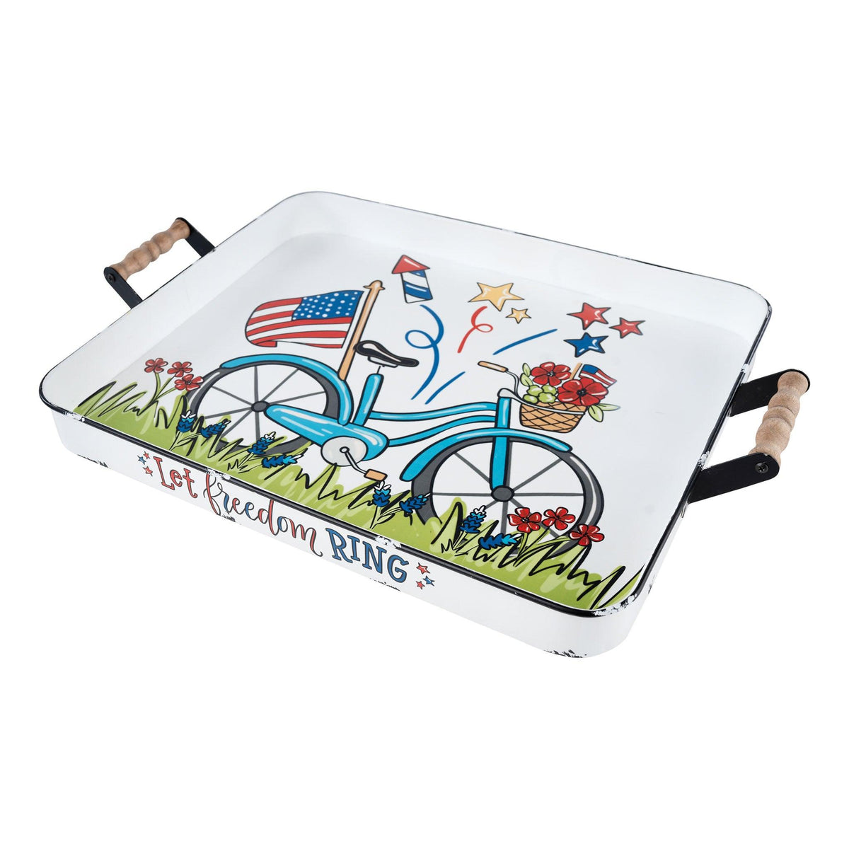 Let Freedom Ring Enamel Tray - GLORY HAUS 