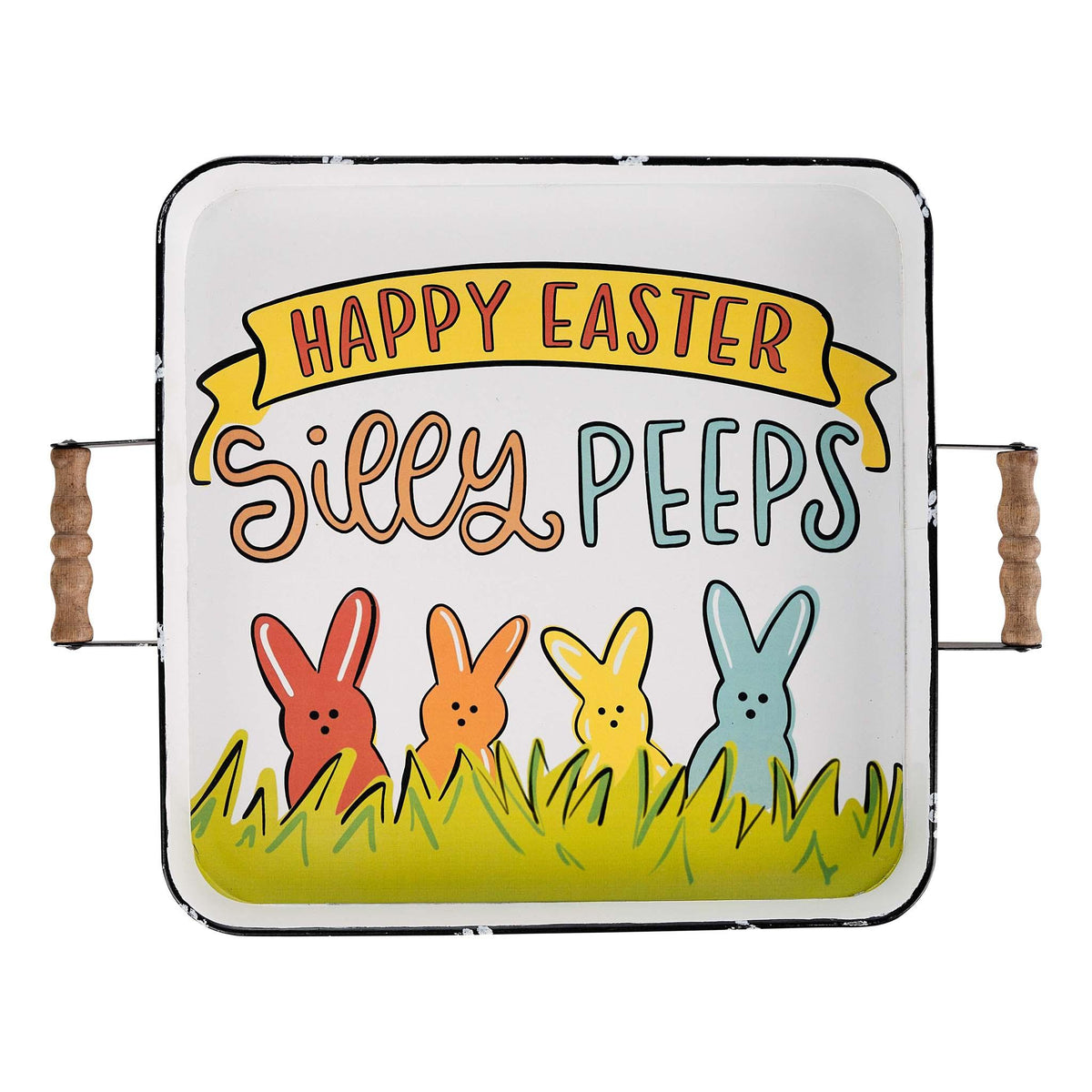 Colorful Silly Peeps Enamel Tray - GLORY HAUS 