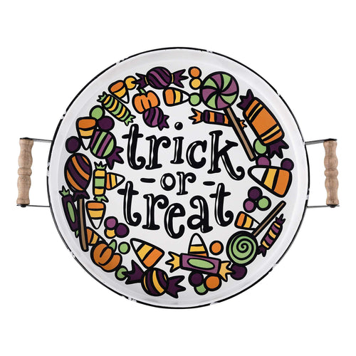 Trick or Treat Candy Enamel Tray - GLORY HAUS 