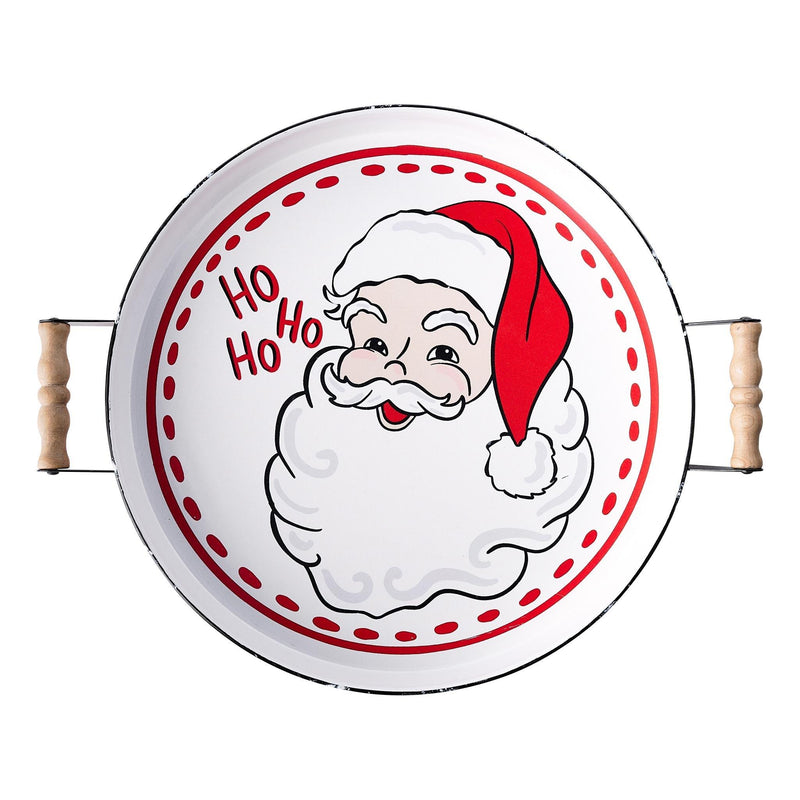 Santa Enamel Tray - GLORY HAUS 