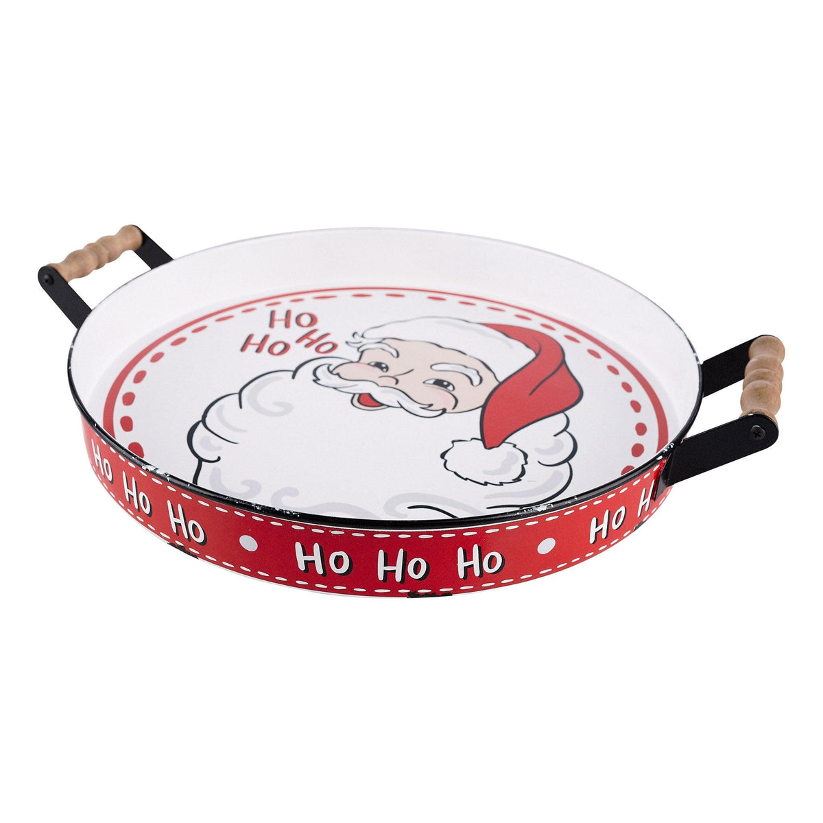 Santa Enamel Tray - GLORY HAUS 