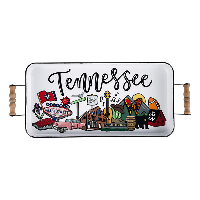 State of Tennessee Landmark Enamel Tray - GLORY HAUS 