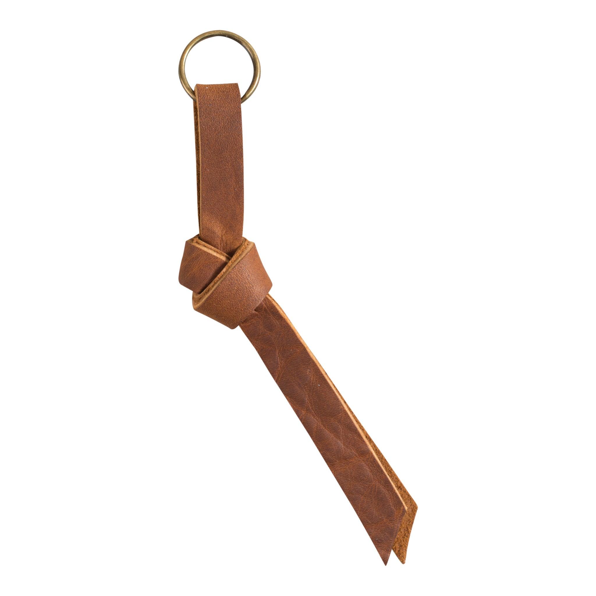 Leather knot best sale keychain