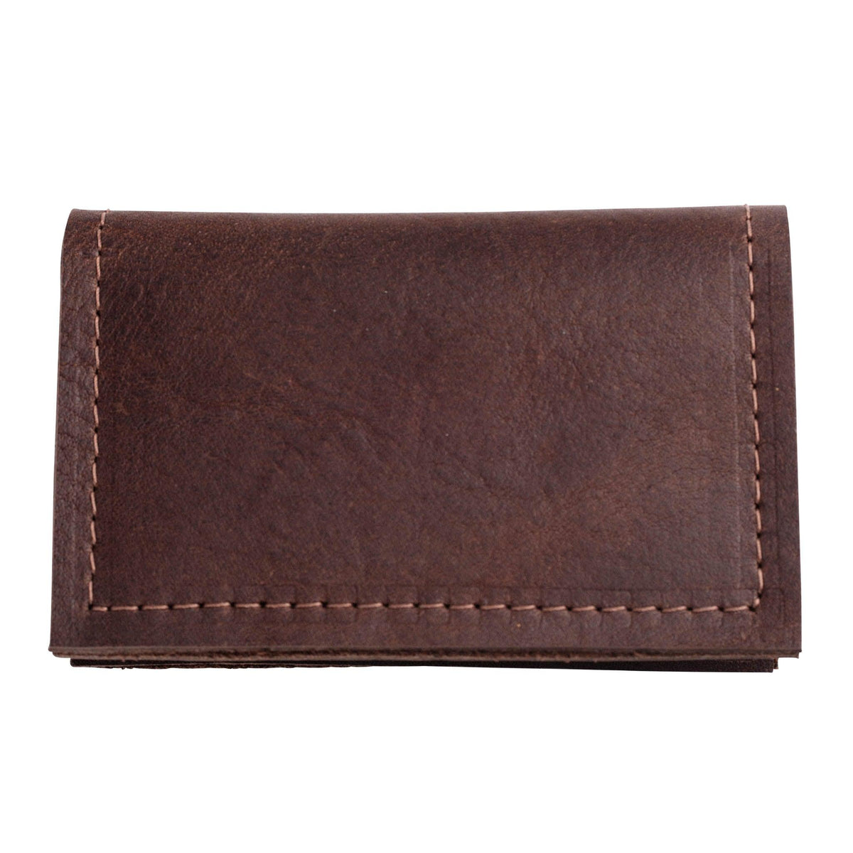 Slim Fold Card Carrier in Chocolate Brown - GLORY HAUS 