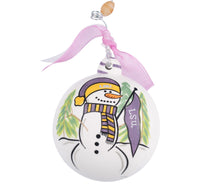 Tis the Season LSU Snowman Ornament - GLORY HAUS 