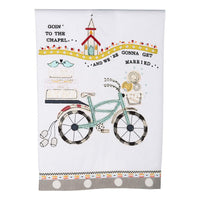 Going to the Chapel Bike Tea Towel - GLORY HAUS 