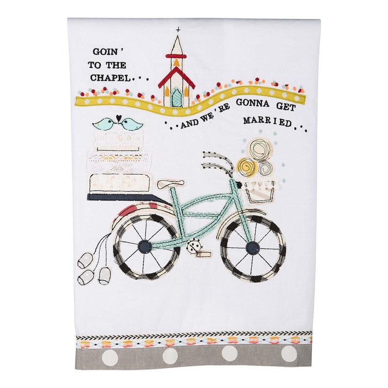 Going to the Chapel Bike Tea Towel - GLORY HAUS 