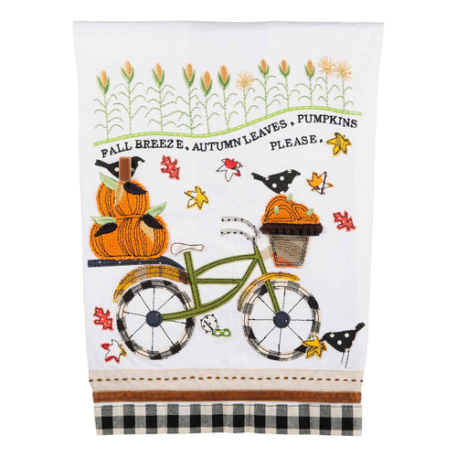 Fall Breeze Bike Tea Towel - GLORY HAUS 