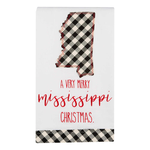Mississippi Merry Christmas Tea Towel - GLORY HAUS 
