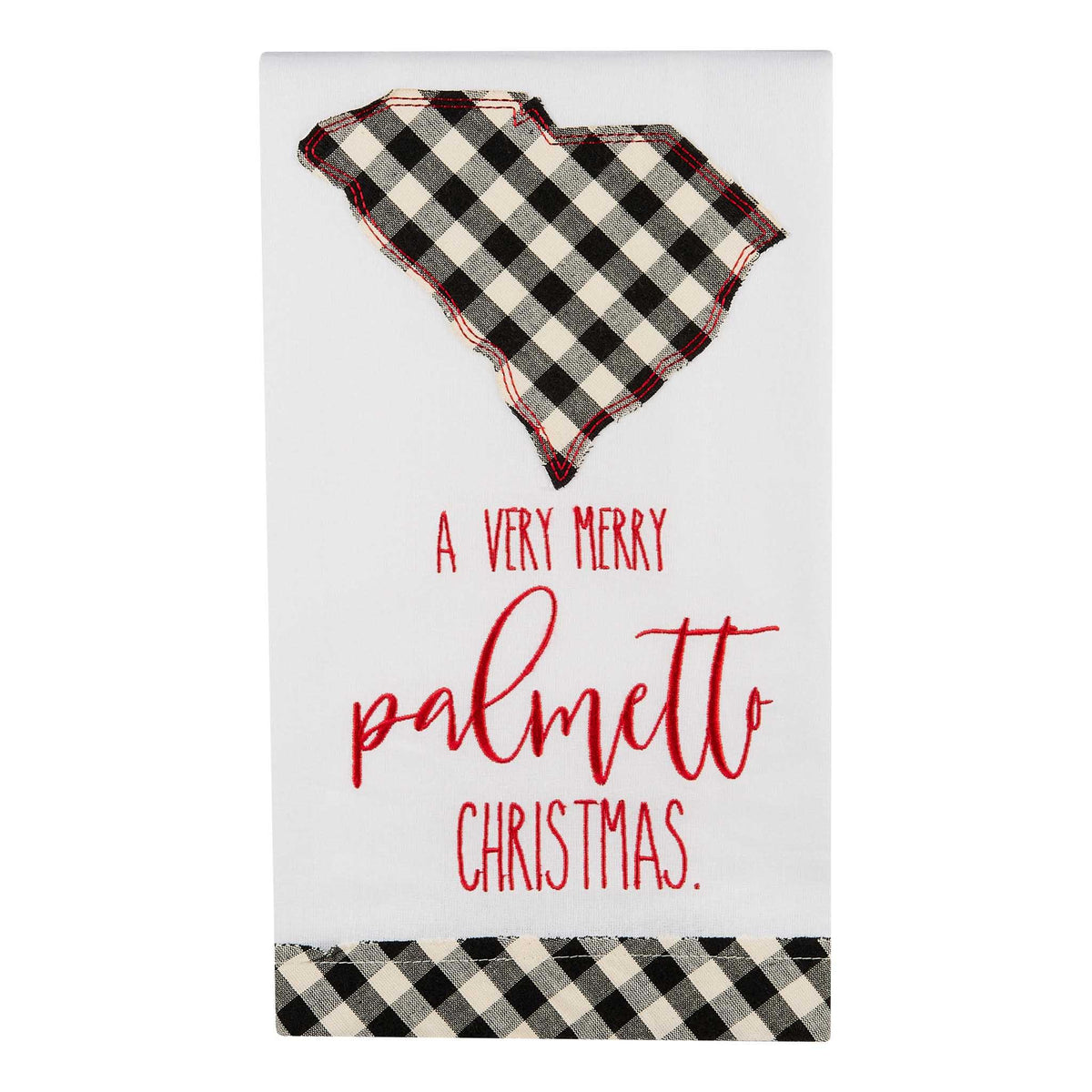 Palmetto Christmas South Carolina Tea Towel - GLORY HAUS 