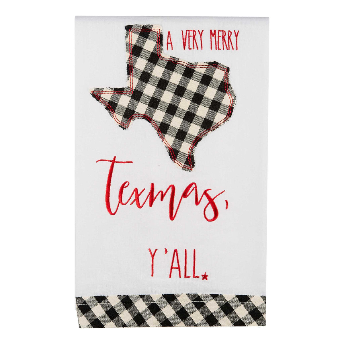 Merry Texmas Y'all Christmas Tea Towel - GLORY HAUS 