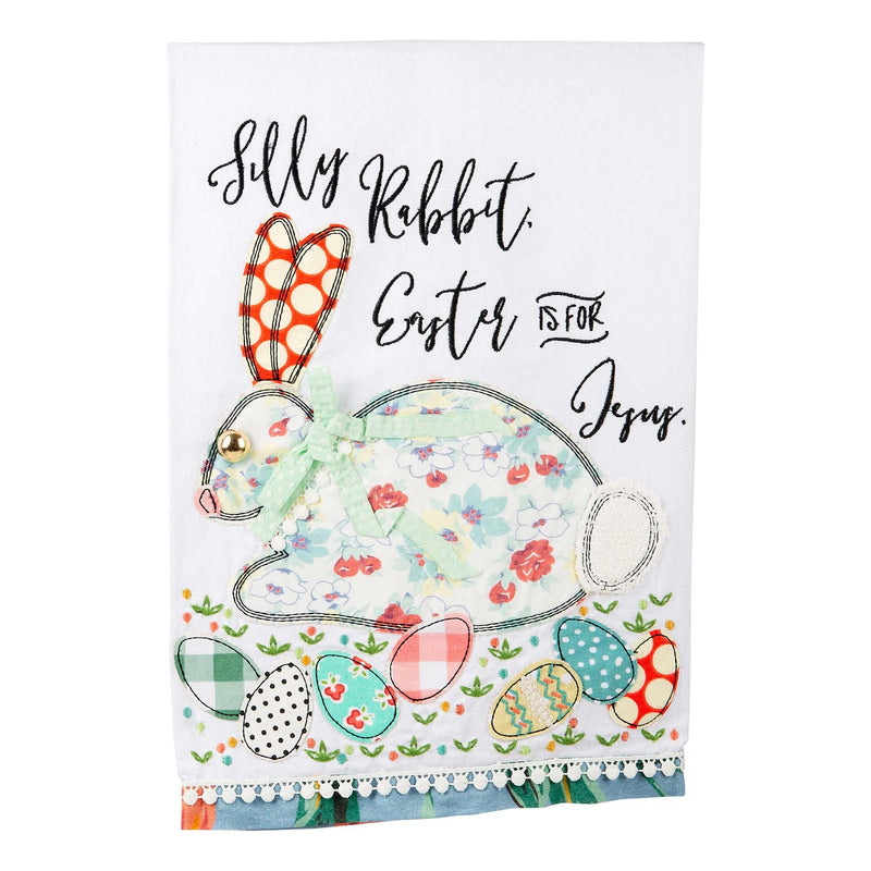 Easter is for Jesus Rabbit Tea Towel - GLORY HAUS 