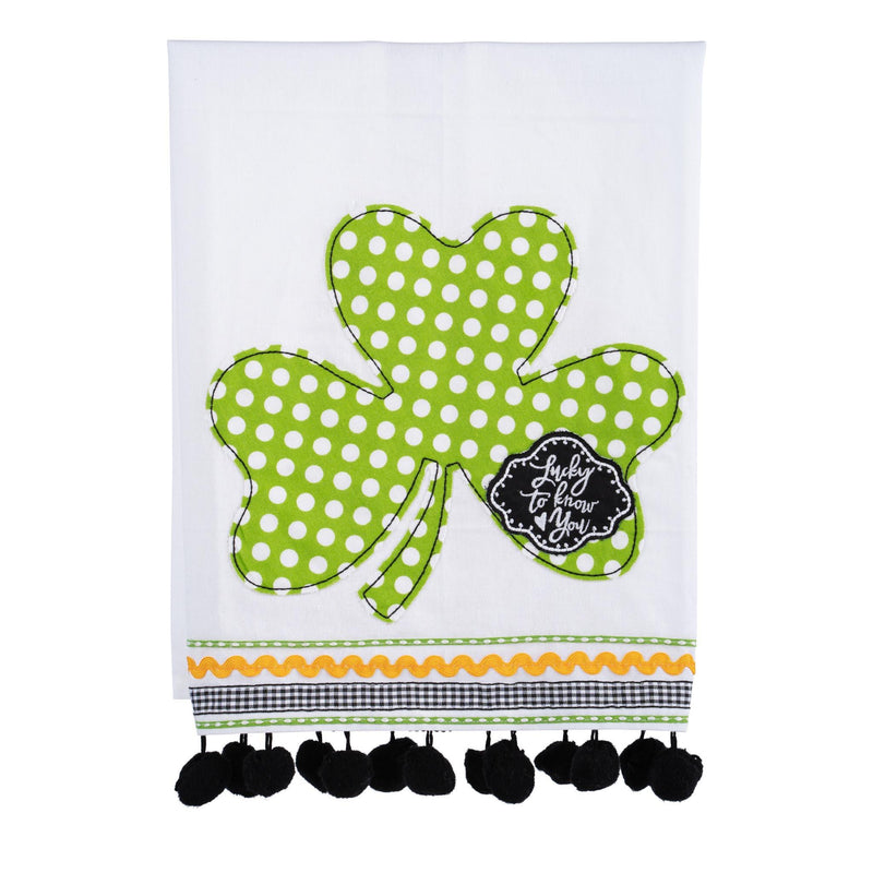 Lucky To Know You Shamrock Tea Towel - GLORY HAUS 
