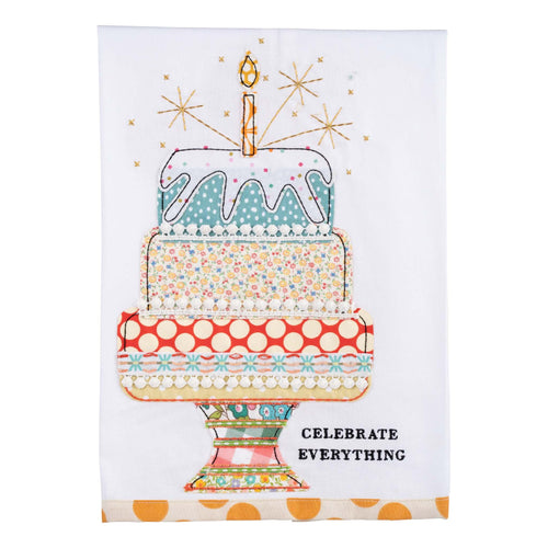 Celebrate Everything Cake Tea Towel - GLORY HAUS 