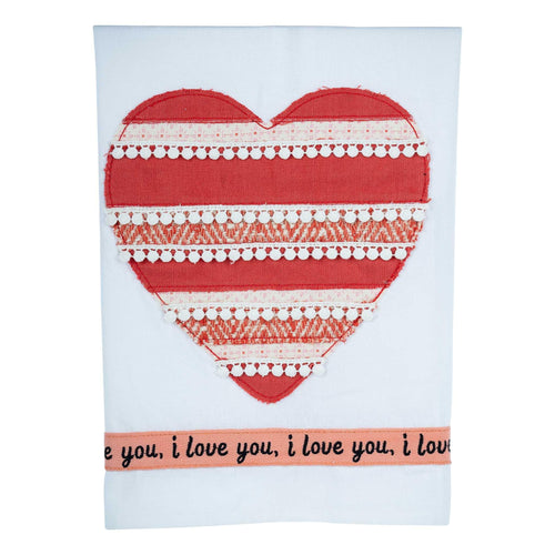 Heart I Love You Tea Towel - GLORY HAUS 