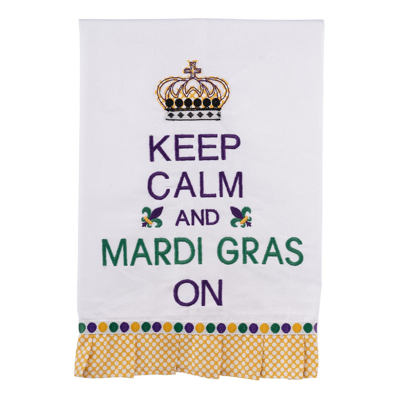 Keep Calm and Mardi Gras Tea Towel - GLORY HAUS 