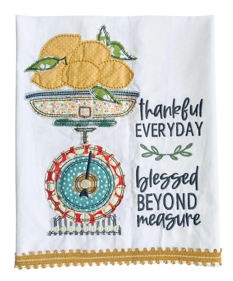 Blessed Beyond Measure Tea Towel - GLORY HAUS 