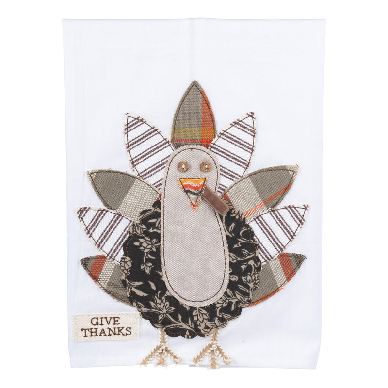 Turkey Give Thanks Tea Towel - GLORY HAUS 