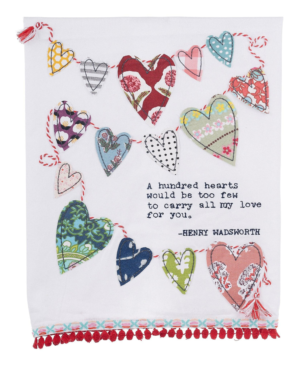A Hundred Hearts Tea Towel - GLORY HAUS 