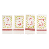 Christmas Holly Napkins Set of 4 - GLORY HAUS 