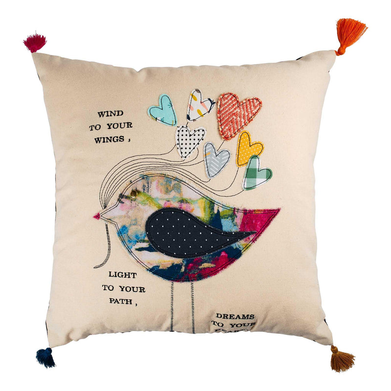 Wind to Your Wings Pillow - GLORY HAUS 