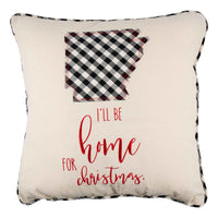 I'll Be Home Arkansas Christmas Pillow - GLORY HAUS 