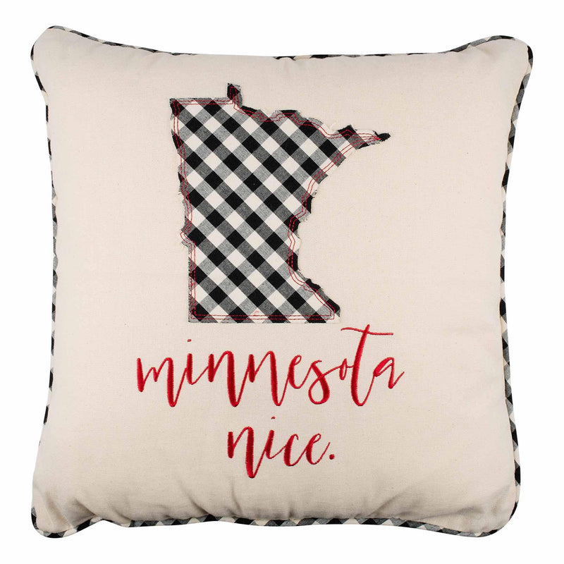 Minnesota Nice Christmas Pillow - GLORY HAUS 