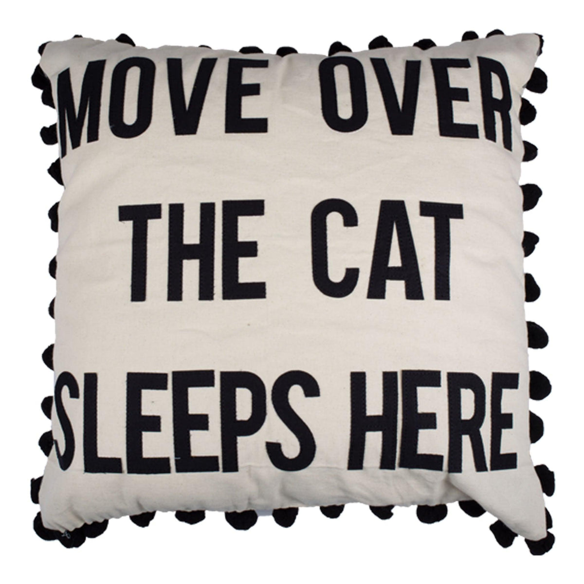 Move Over The Cat Sleeps Here Pillow - GLORY HAUS 