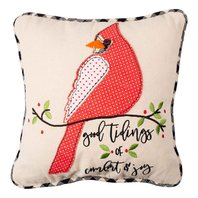 Good Tidings Comfort and Joy Pillow - GLORY HAUS 