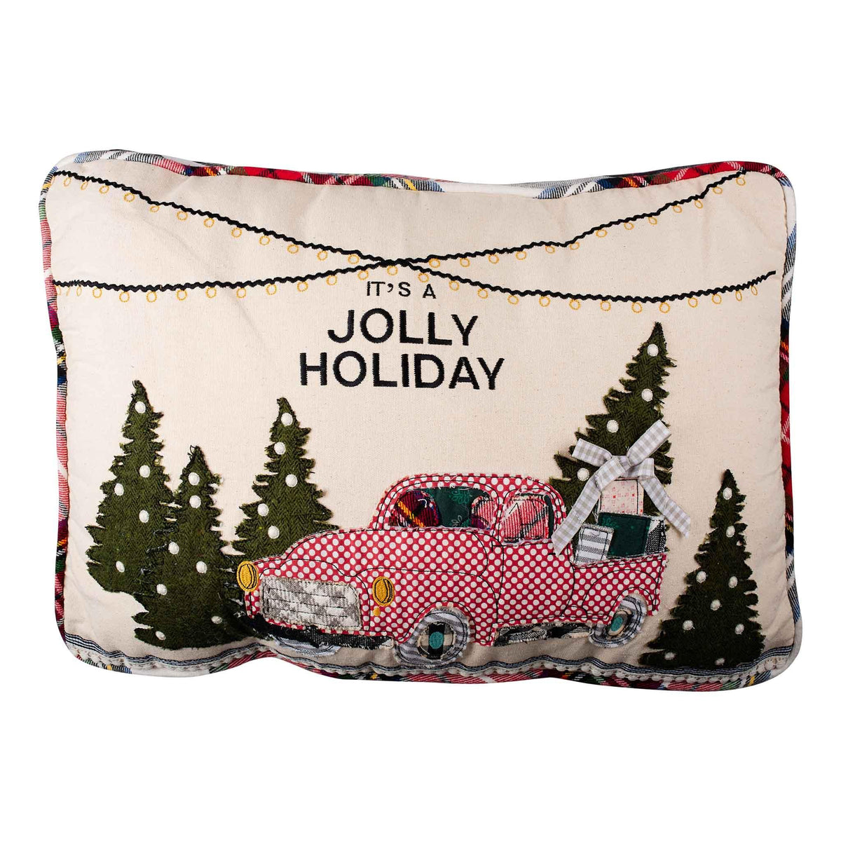 Jolly Holiday Truck Pillow - GLORY HAUS 